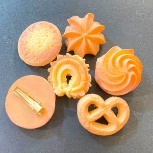 Hair clips-Yummy looking butter cookie accessory - 3 for $6 or all for $12